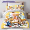 Dog Man Bedding Quilt Set Quilt Cover Pillowcase Home Decoration Birthday Gift (1 * duvet cover + 2 * pillowcase, without core)