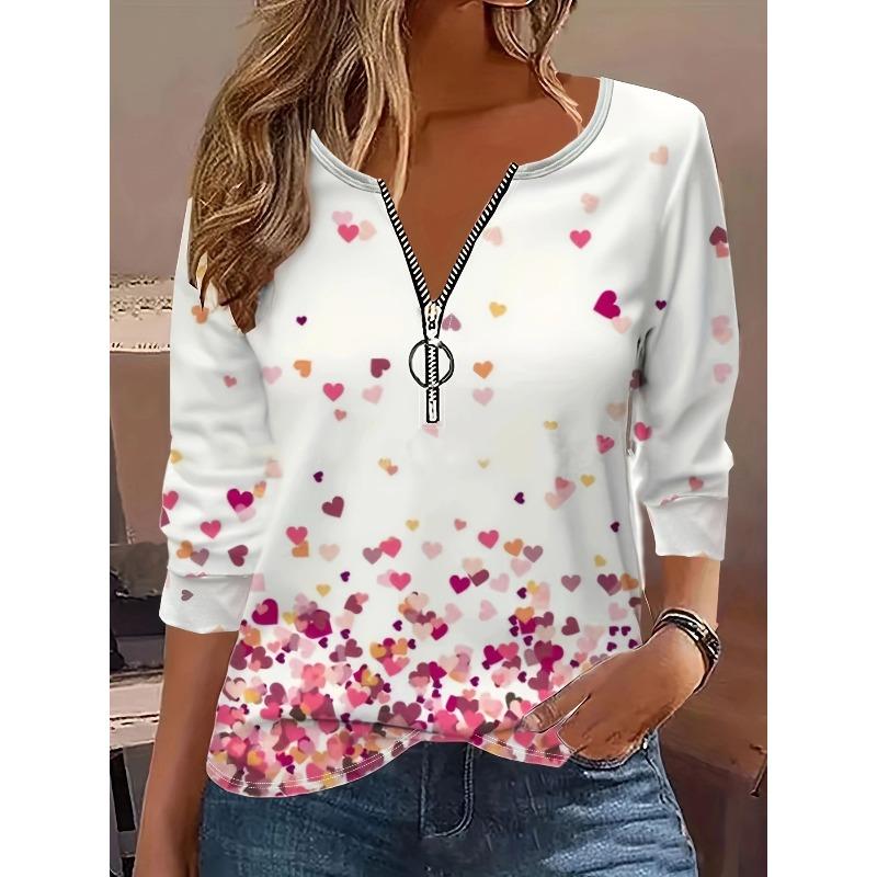 BITCED Women's Fashion Casual Long Sleeve V-Neck Blouses & Shirts