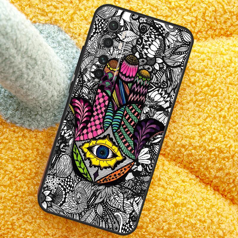Hamsa Hand of Fatima Case For POCO X3 X4 X5 F5 Pro M5s C40 F4 GT F3 Cover For Xiaomi 12T 11T Pro 12 13 Lite 12X