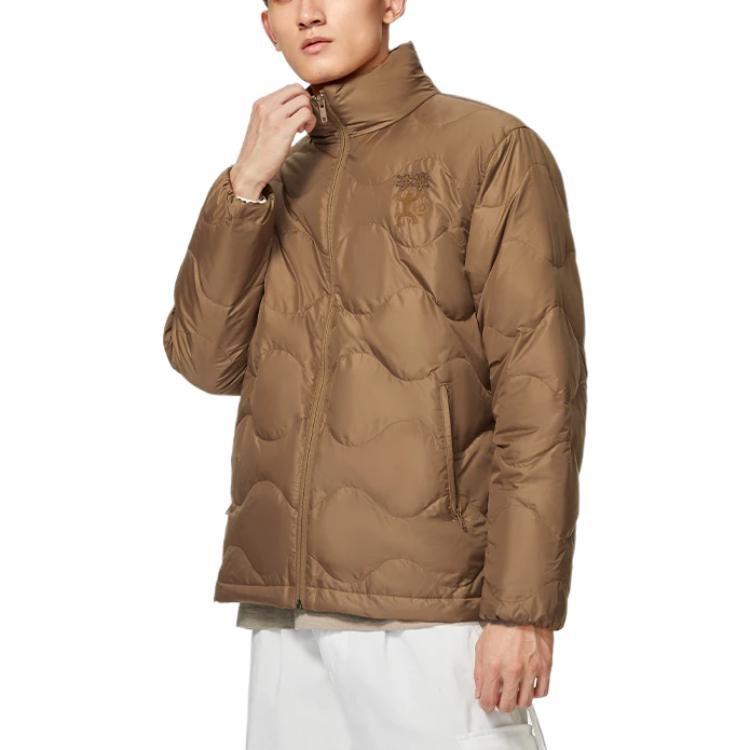 Li Ning Sports Trendy Collection Down Jacket Men's Fox Brown AYMS081-1