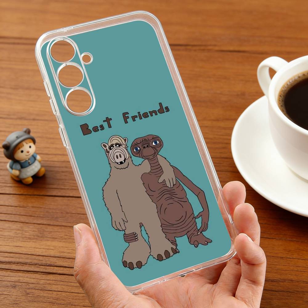 TV S-Series A-Alf Phone Case For Samsung S25,24,21,22,23,30,Ultra,20,Plus,Fe,Lite,Note Transparent Cover