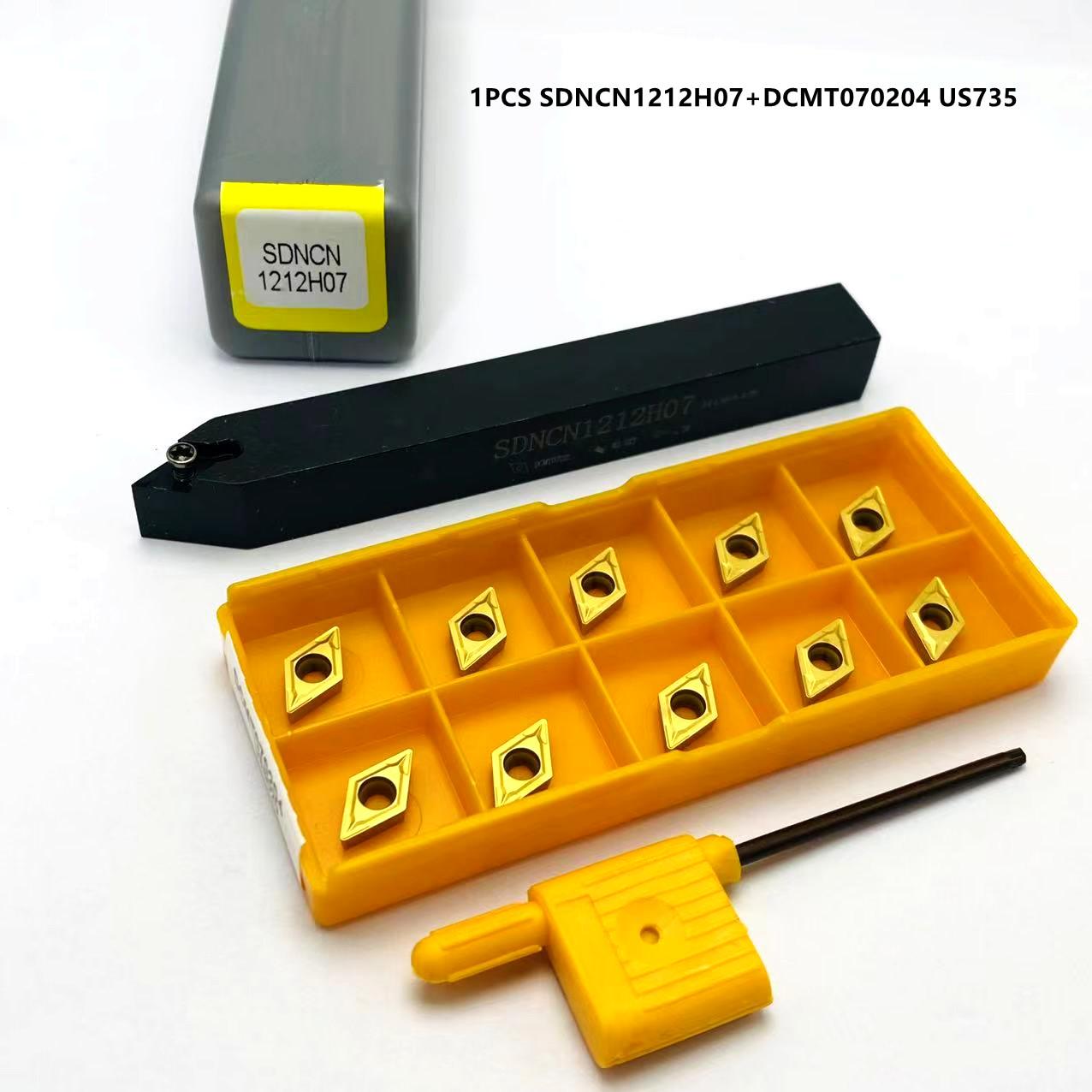 

SDNCN1010H07 SDNCN1212H07 SDNCN161H07 SDNCN2020K07 Зовнішній тримач інструменту для автомобіля. dcmt070204 Різальна пластина з твердого сплаву для CNC токарного верстата