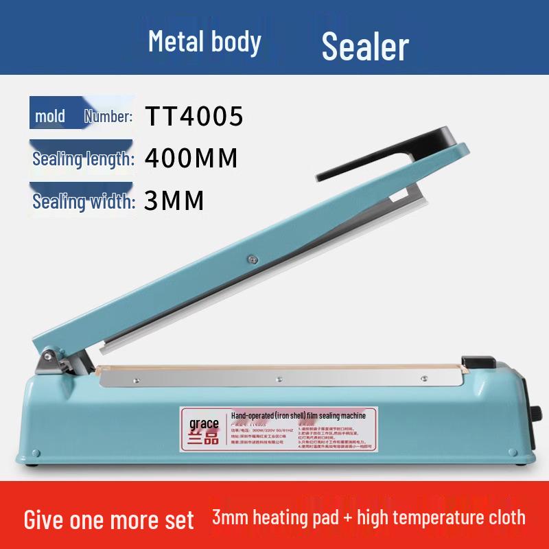 Compact Manual Heat Sealer for Mooncake, Tea, Kraft Paper, and Flat Plastic Bags