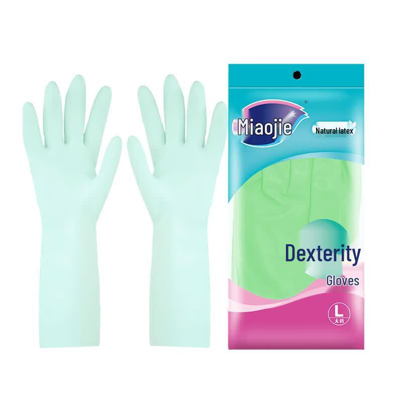 

MIAOJIE Flexible Natural Latex Household Gloves