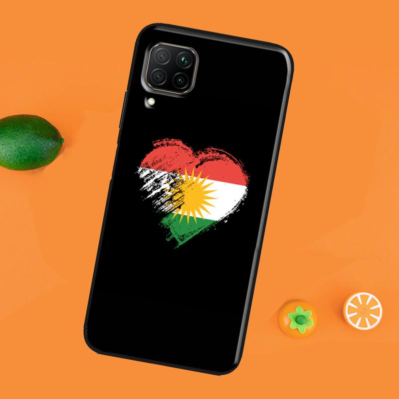 Custodia con bandiera del Kurdistan per Huawei P30 Pro P20 P40 Mate 20 Lite P Smart 2021 2019 Nova 5T Honor 50 10i 9X 8X