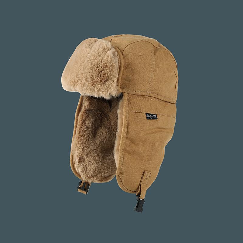 

Цветная шапка Thunderbolt для мужчин, утепленная, для катания на лыжах, теплая, для защиты ушей, для женщин, для езды на велосипеде, защита от ветра и холода, осень и зима One Size хаки