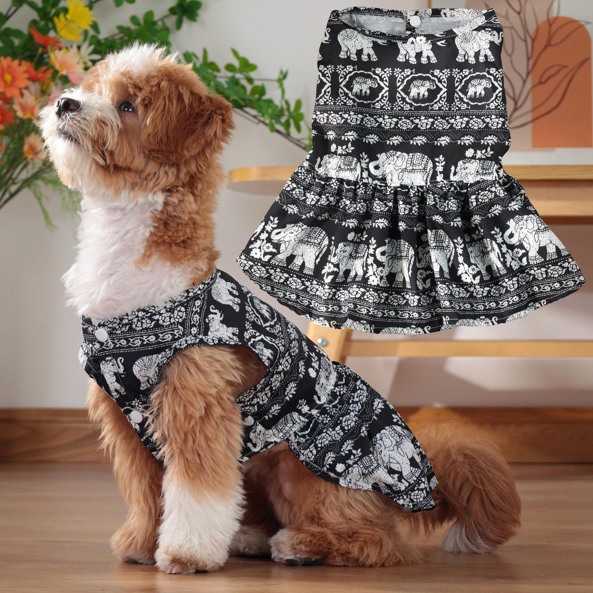 

Summer thin pet dog dog clothes Thailand small and medium-sized dog South East Asia elephant skirt factory direct sales XL