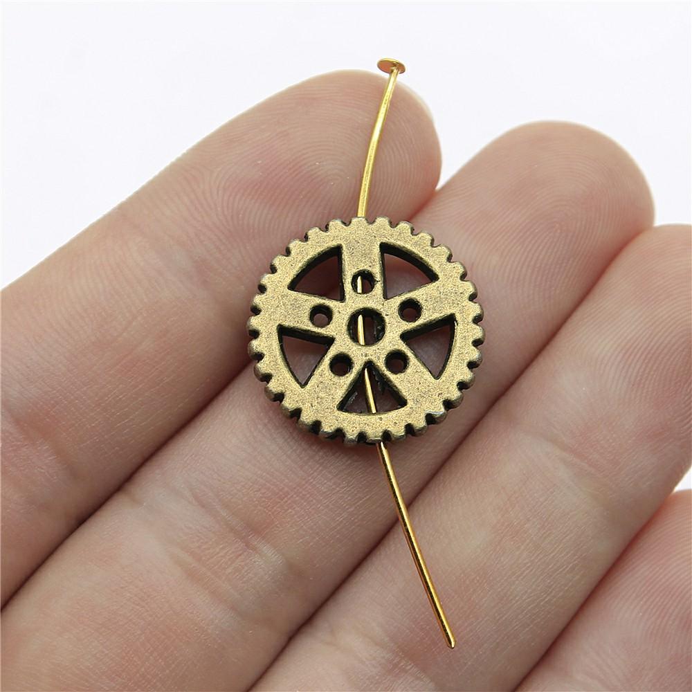 10pcs Big Size Alloy Charm Mechanical Steampunk Cogs & Gears Diy Accessories For DIY Jewelry Making