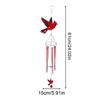 Bird Wind Chimes for Outside Rotating Art Ornament Wind Bell for Balcony Porch Garden Backyard Window Patio Home Outdoor
