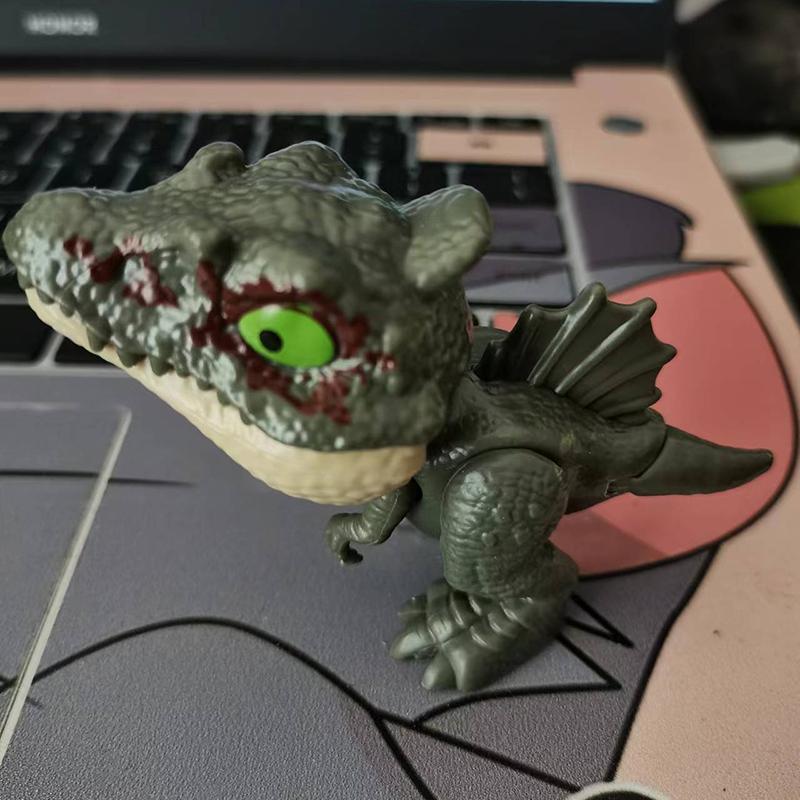 Jurassic Finger Dinosaurier Triceratops Tyrannosaurus Modell Spielzeug für Kinder Kreative Fingerbeißende Dinosaurier Interaktives Spielzeug Junge Geschenk