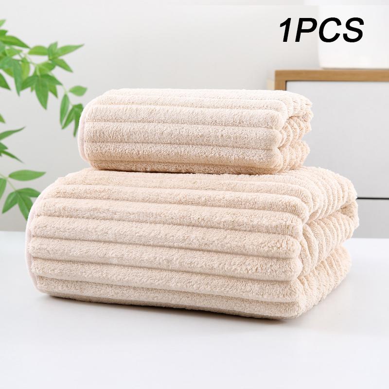 Thickening High Quality Bamboo Charcoal Coral Velvet Fiber Bath Towel Super Absorbent And Quick Drying Bath Towel Bathroom Use