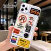 Custodia per telefono con etichetta a codice a barre retrò per iPhone 12 13 mini 11 Pro XS Max X XS XR 7 8 Plus Custodia morbida per iPhone 11 12 Pro SE2020