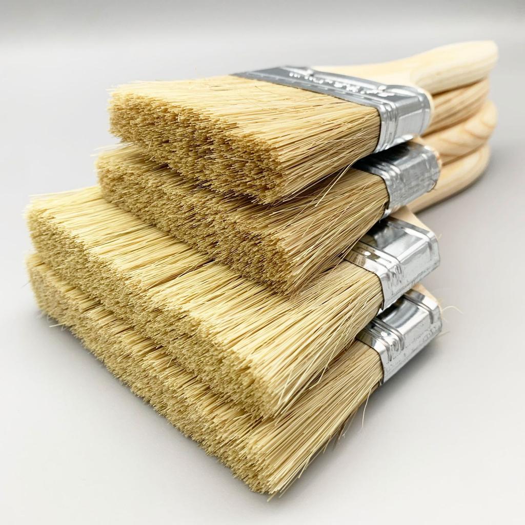 Natural Pig Hair Barbecue and Dust Brush - Soft, Brown, Industrial Waterproof Tool for Household Use