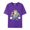 Mode Lässiges T-Shirt Berner Sennenhund Einhorn Reiten Dinosaurier T-Shirts Locker Sitzend Brüder Herren T-Shirt