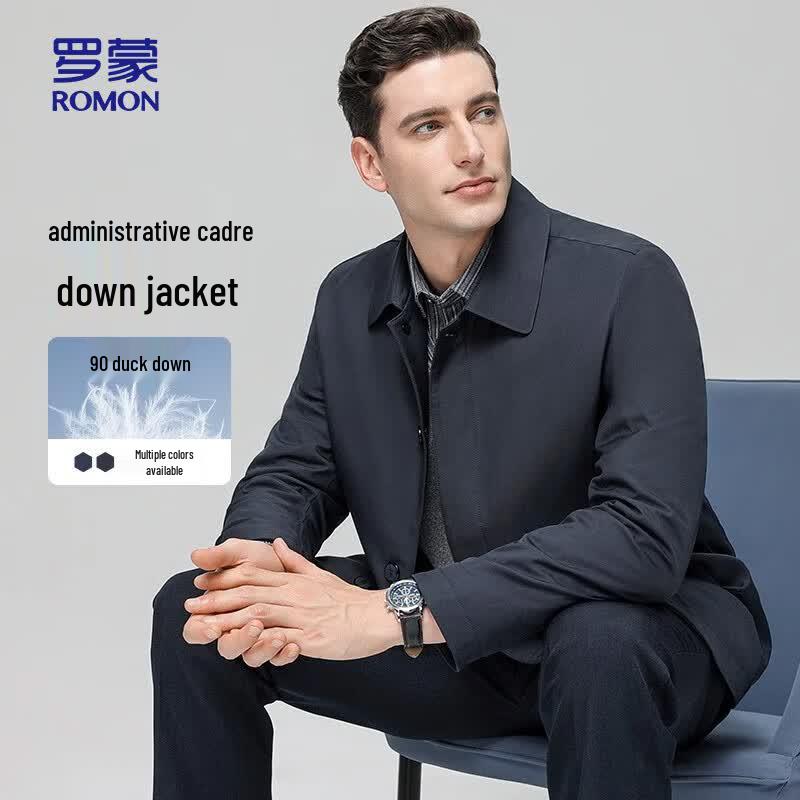 ROMON Men s Thick Milk Silk Down Jacket 2XL
