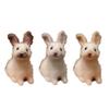 Rabbit Ornament Handmade Decorative Easter Needle Felted Baby Bunny Statue Home Supplies