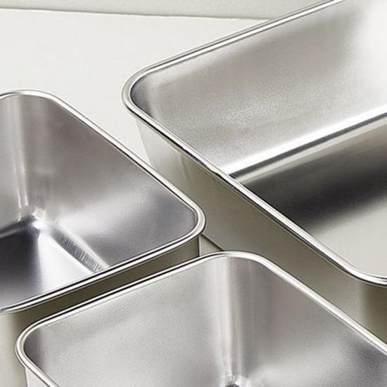 Stainless Steel Lunch Box with Lid Airtight Square Bento Box for Meal Prep Lunch Refrigerator Stackable Oven Safe Food Storage Container