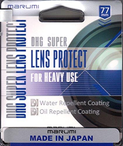 MARUMI DHG Super Lens Protect 77mm Lens Filter - Water-repellent, Stain-resistant, Slim Frame, Made In Japan, Black