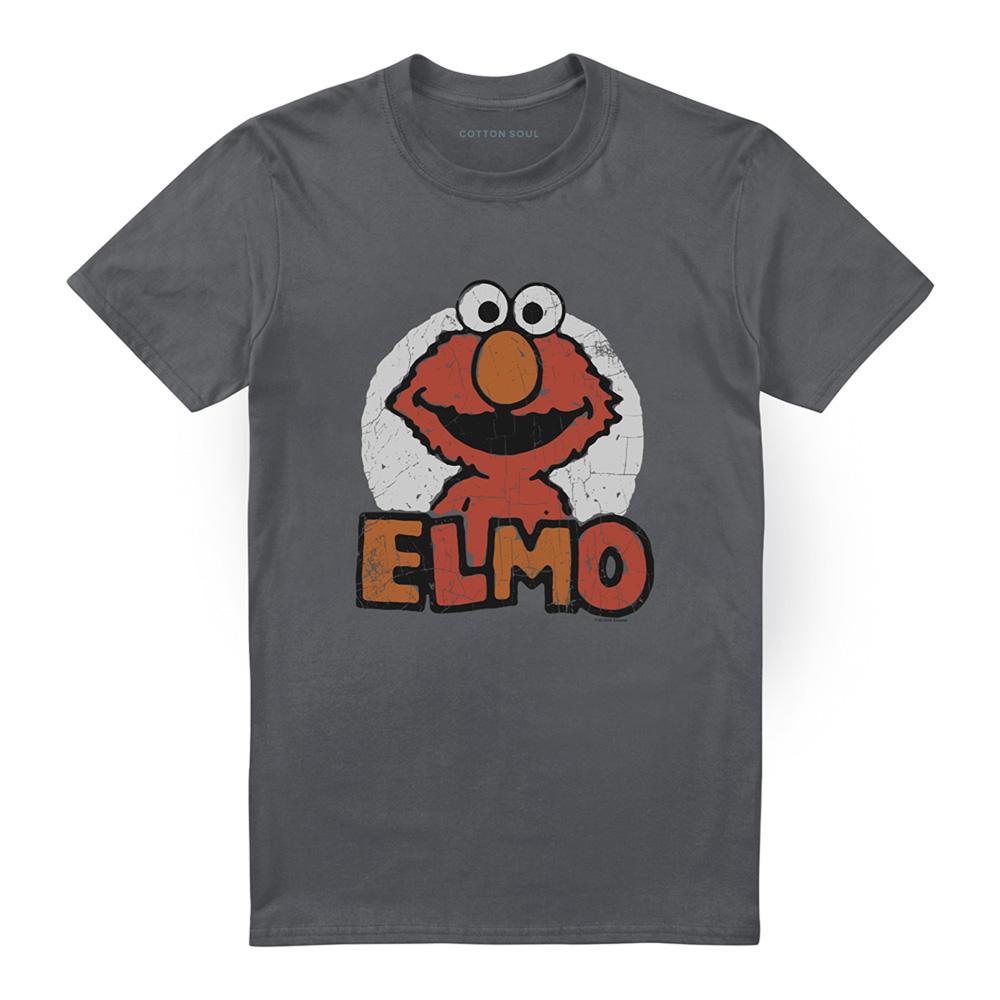 Sesame Street Unisex Adult Elmo Name T-Shirt