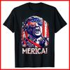 Trump Merica 4th of July Men Boys Kids Murica Black Cotton T-Shirt S-5XL