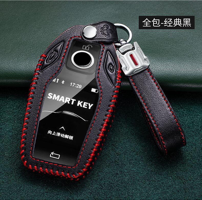 Car Leather Fob LED Display Key Case Holder Cover for BMW 5 7 Series G11 G12 G30 G31 G32 I8 I12 I15 G01 G02 G05 G07 X3 X4 X5 X7