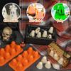 Halloween Ghost Jello Silicone Mold Spooky Baking For Cake Chocolate Candy Flexible Easy Release Halloween Kitchen Accessories