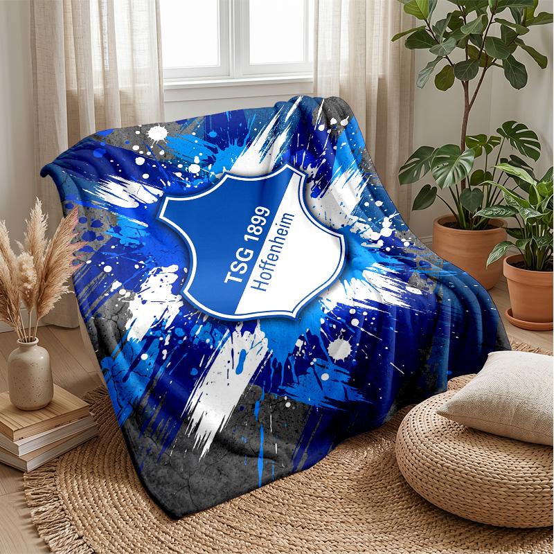 TSG Hoffenheim FC Soft Flannel Fleece Blanket Lightweight Cozy Warm Throw Blanket For Sofa Bed Home Decor