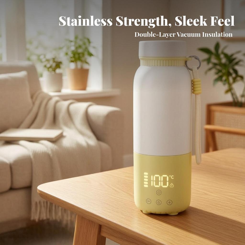 VacuumInsulated Electric Water Cup Universal serial charging port Connection,