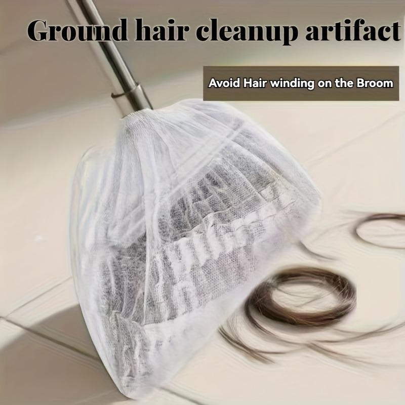 Static Broom Covers 100PCS,Disposable Hair Catcher Sheets for Sweeping - Lint&Pet Hair Remover,No-Mess Floor Cleaning Essentials
