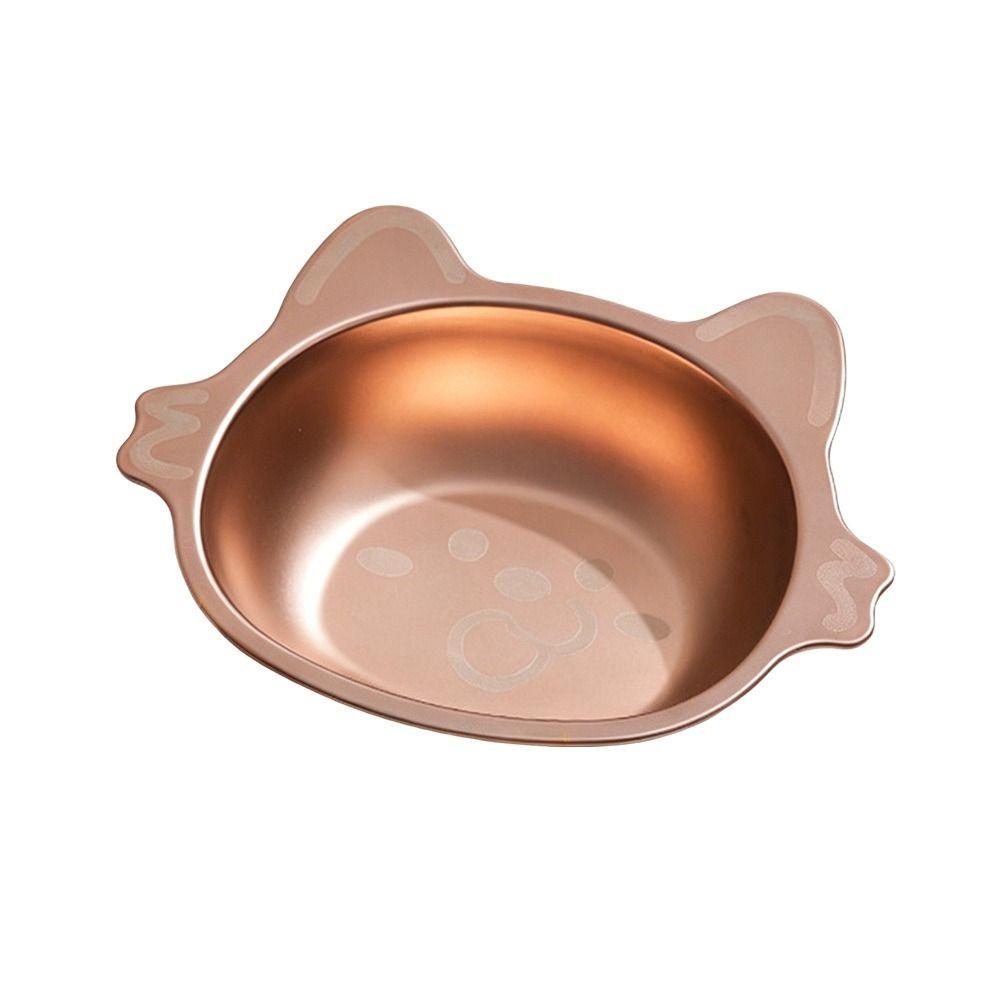 304 Stainless Steel Stainless Steel Dog Bowl Neck-protecting Cat Food Bowl  Child Feeding