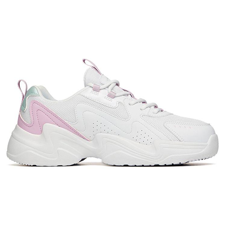 Anta Lifestyle Series Mesh Dad Shoes Women Sneaker Pink Purple Red 922118823-3