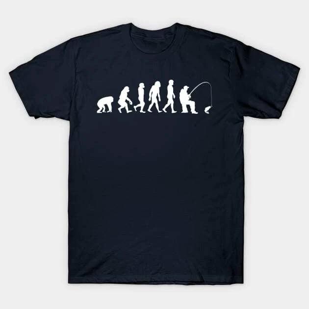 Fishing Evolution l Sitting Fisherman gift Made in Australia T-Shirt XL