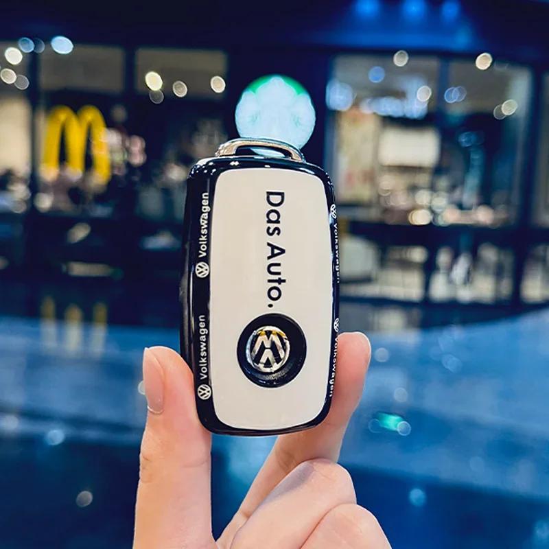 TPU Car Key Case Cover Shell Protector Fob For VW Volkswagen Polo Tiguan MK2 Passat B5 B6 B7 Golf 4 5 6 7 MK6 MK7 Jetta Lavida Da7