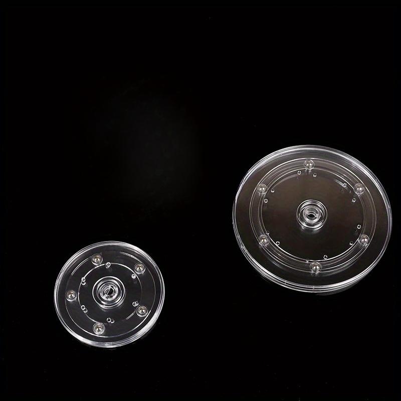 1 PC Turntable Acrylic 360 Rotating Display Stand Transparent Round Base Susan Jewelry Decor Swivel Plates Furniture Hardware