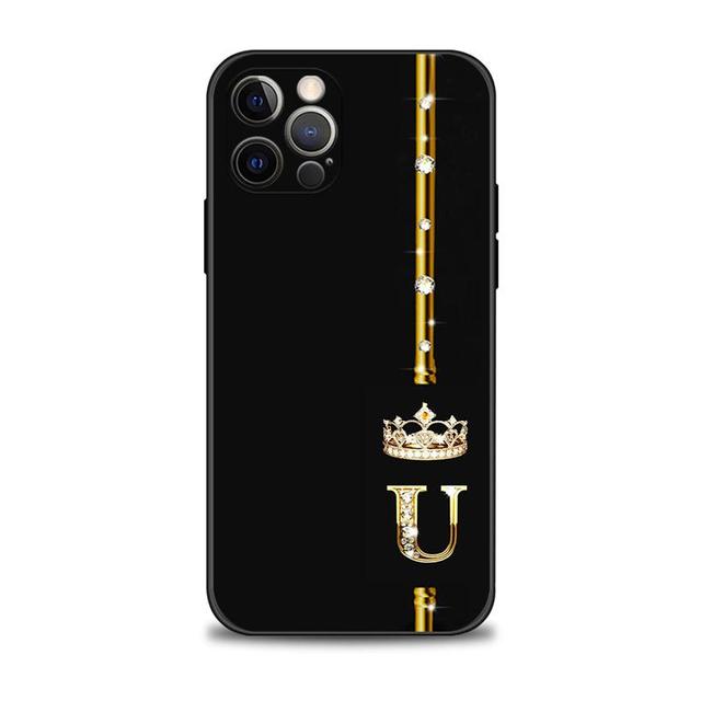 Kryt telefonu pro Apple Iphone 14 13 12 11 Pro Max 13 12 Mini Xs Max Xr X 7 8 6 6s Plus Pouzdro Diamond Crown Queen King Letter