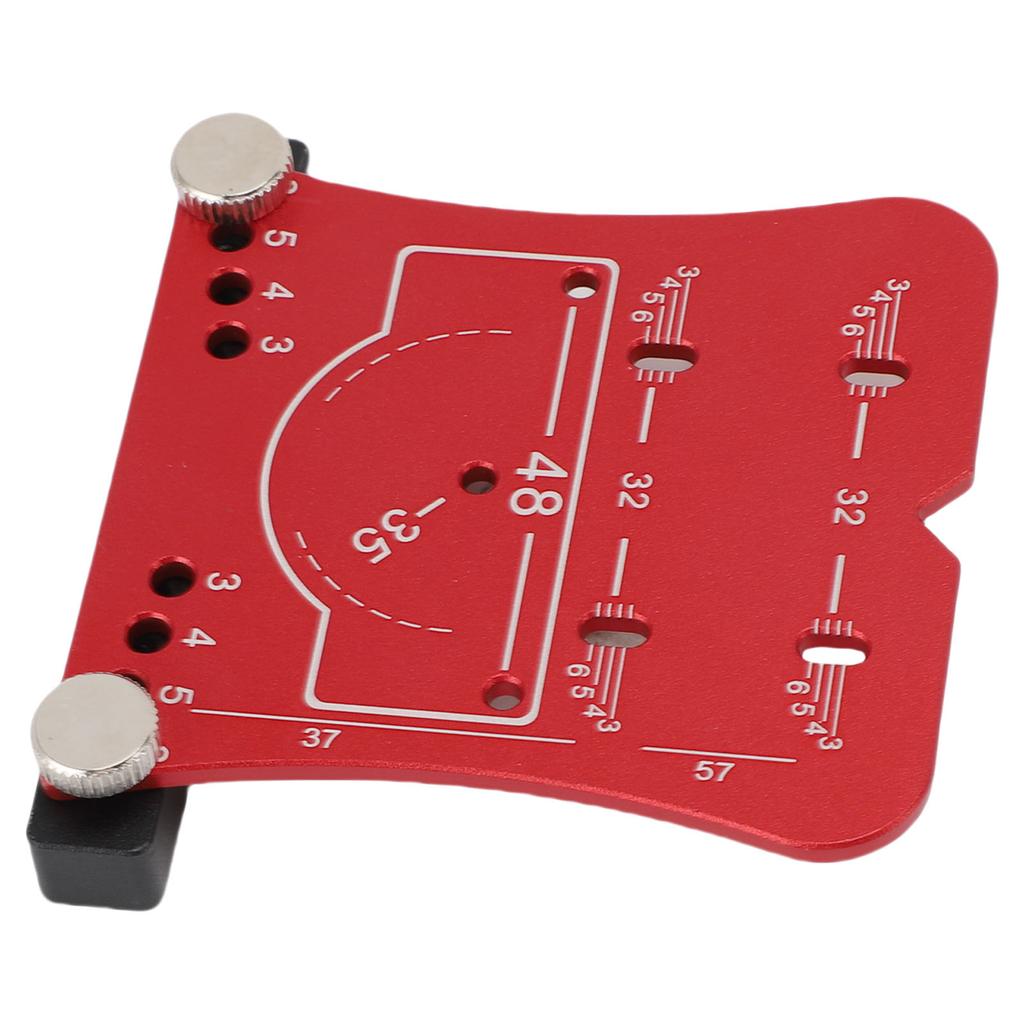 Cabinet Door Hinge Jig 35mm Concealed Hardware Drilling Marking Template Aluminum Alloy