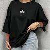 T-shirt Unisexe Unisexe Unisexe en Coton Imprimé Alphabet de Luxe à Col Rond Léger Polyvalent Quotidien Streetwear d'Été Basique Décontracté