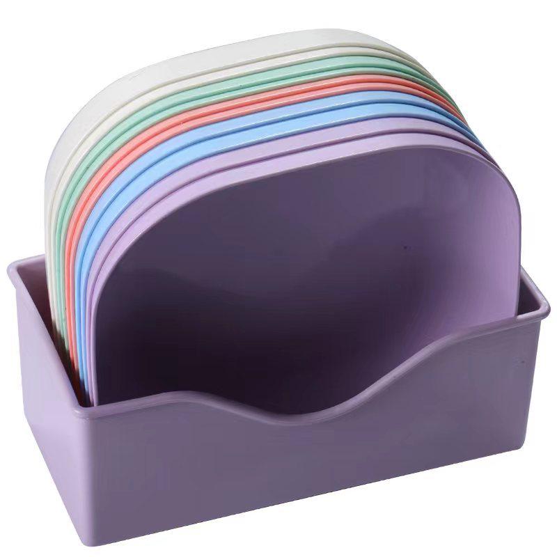 Creative Thickened Plastic Dining Table Plate for Bones and Waste - Small and Stylish