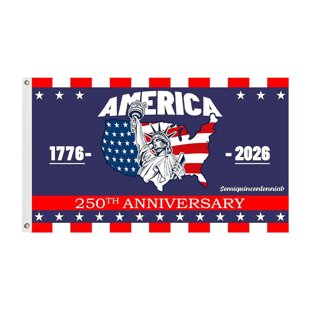 Usa Patriotic Banner Standard Size American 250th Anniversary Flag 250 Years Commemorative Flag Patriotic 3x5 Ft American Flag