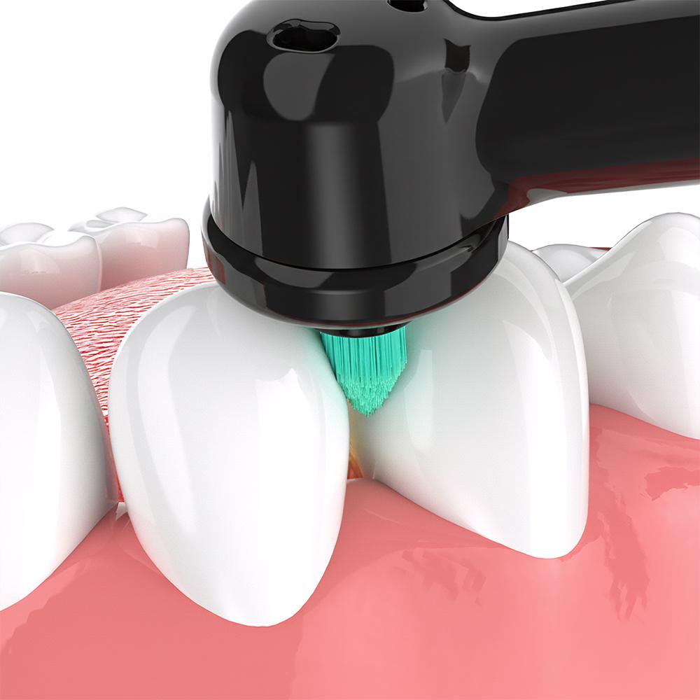 Professional Replacement Cross Action Brush Heads with Interdental Toothbrushes Head, Compatible with Oral B Electric Toothbrush