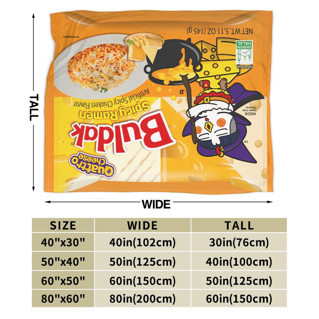 Spicy Chicken Noodles  Blanket  Picnic Flannel Throw Blanket For Outdoor Soft Warm Design Quality Bedspread Gift Idea