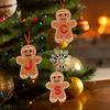 Gingerbread Man Ornaments Initial Alphabet Monogram Gingerbread Hanging Ornament Family Name Letter Xmas Tree Decor
