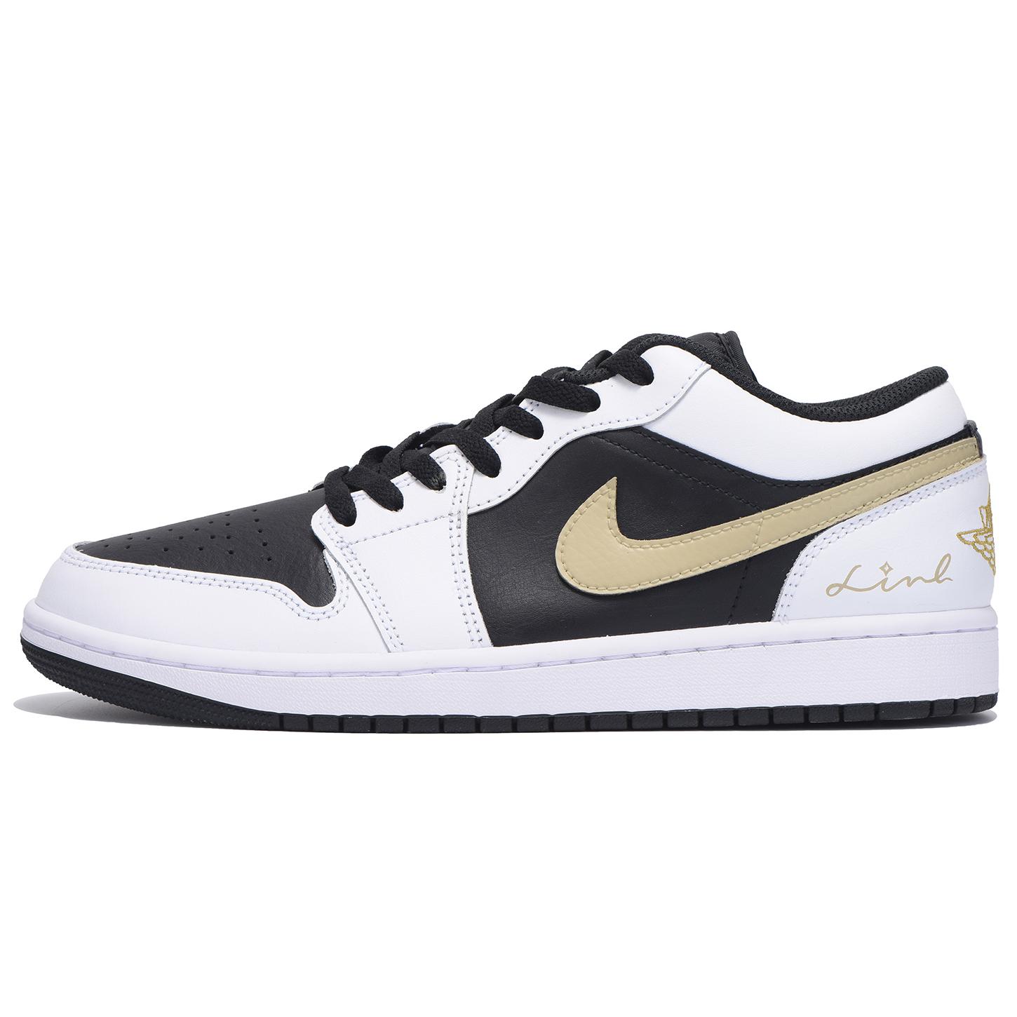 

Jordan Air Jordan 1 Slip Resistant Abrasion Resistant Low top Vintage Basketball Shoes Unisex White Brown Black 553558-172(Team59-) 35.5