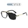 New Luxury Brand Pilot Double Beam Oversized Frame Myopia Glasses Anti Blue Light Men Near Sight Prescription