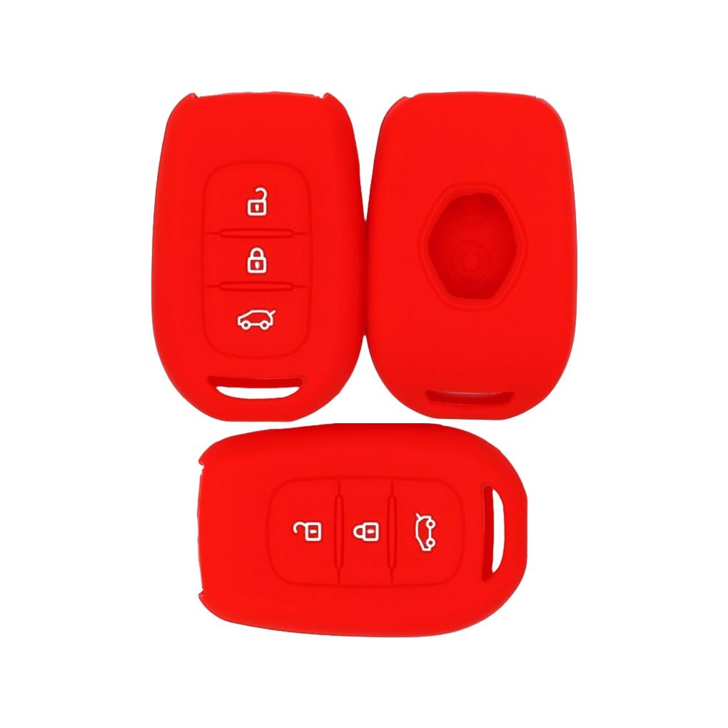 3pcs Silicone Car Key Cover Case for Renault With 3 Button Case Key Non-toxic Car Key Case