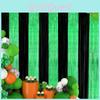 Black And Green St. Patrick's Day Rain Curtain Perfect For Festive Party Decorations