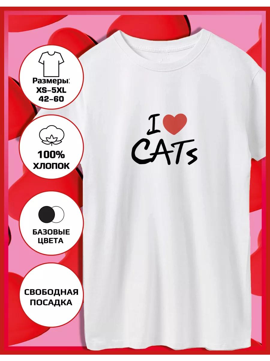 I Love Cats Printed T-shirt S