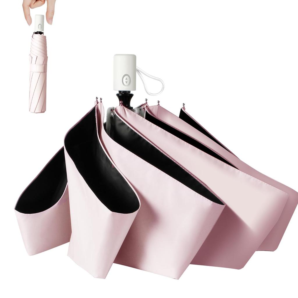 Over Light Blocking UV Light Heat for Both Sun and Folding UV Heat Stroke Sun Folding Automatic Storage Pouch Gift Present [JIS Certified, 99.99%