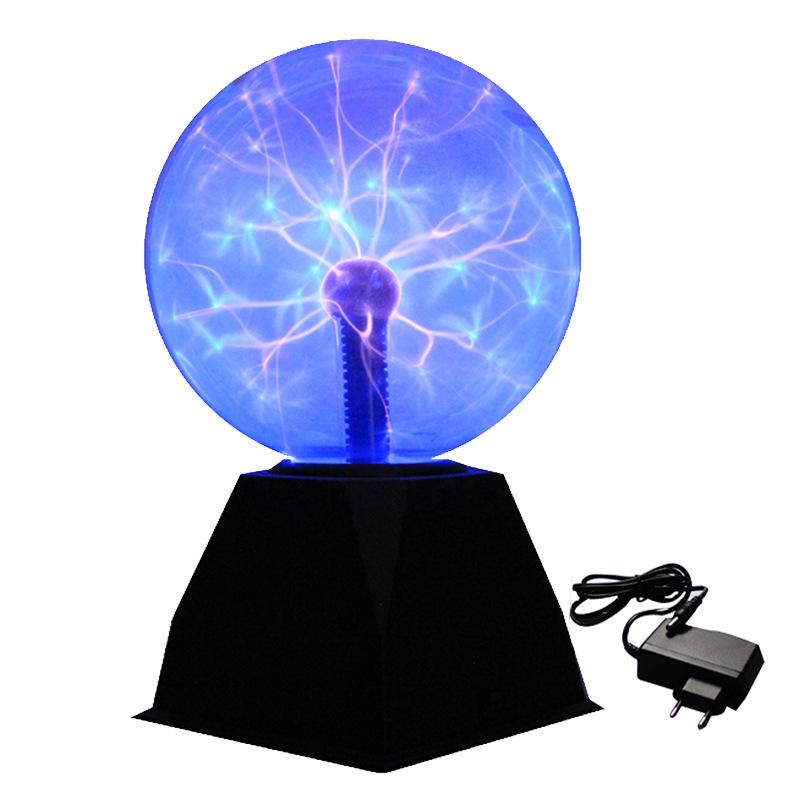 NEW 8 Inch Sound Control Glass Magic Plasma Ball Lamp LED Night Light Atmosphere Touch Plasma Light Christmas Gift Decor Lights