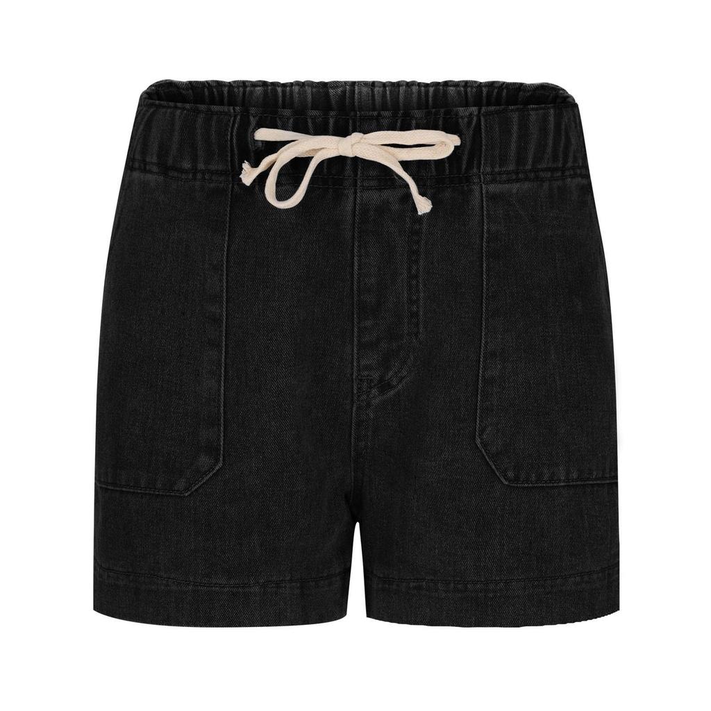 Elastic Waist Drawstring Women's Denim Shorts - Trendy European and American Style